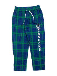Load image into Gallery viewer, |Men's Stretch Plaid Pajama Pants --Vancouver Canucks

