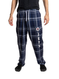 Load image into Gallery viewer, Men's Stretch Plaid Pajama Pants -Winnipeg Jets
