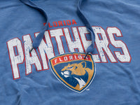 Load image into Gallery viewer, Florida Panthers Distressed Logo Unisex Blue Acid Wash Hoodie
