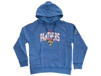 Load image into Gallery viewer, Florida Panthers Distressed Logo Unisex Blue Acid Wash Hoodie
