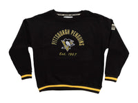 Load image into Gallery viewer, Ladies' Vintage Stripe Pittsburgh Penguins Crewneck fleece
