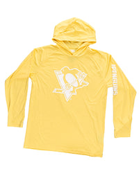 Load image into Gallery viewer, Pittsburgh Penguins Hooded Rashguard with UV Protection

