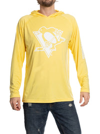 Load image into Gallery viewer, Pittsburgh Penguins Hooded Rashguard with UV Protection
