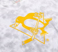 Load image into Gallery viewer, Premium Pittsburgh Penguins Grey Tie Dye Oversized Women&#39;s T-Shirt
