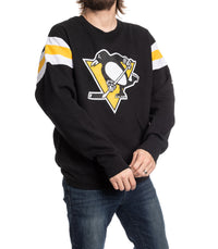 Load image into Gallery viewer, Pittsburgh Penguins Varsity Retro Style Crewneck Sweater
