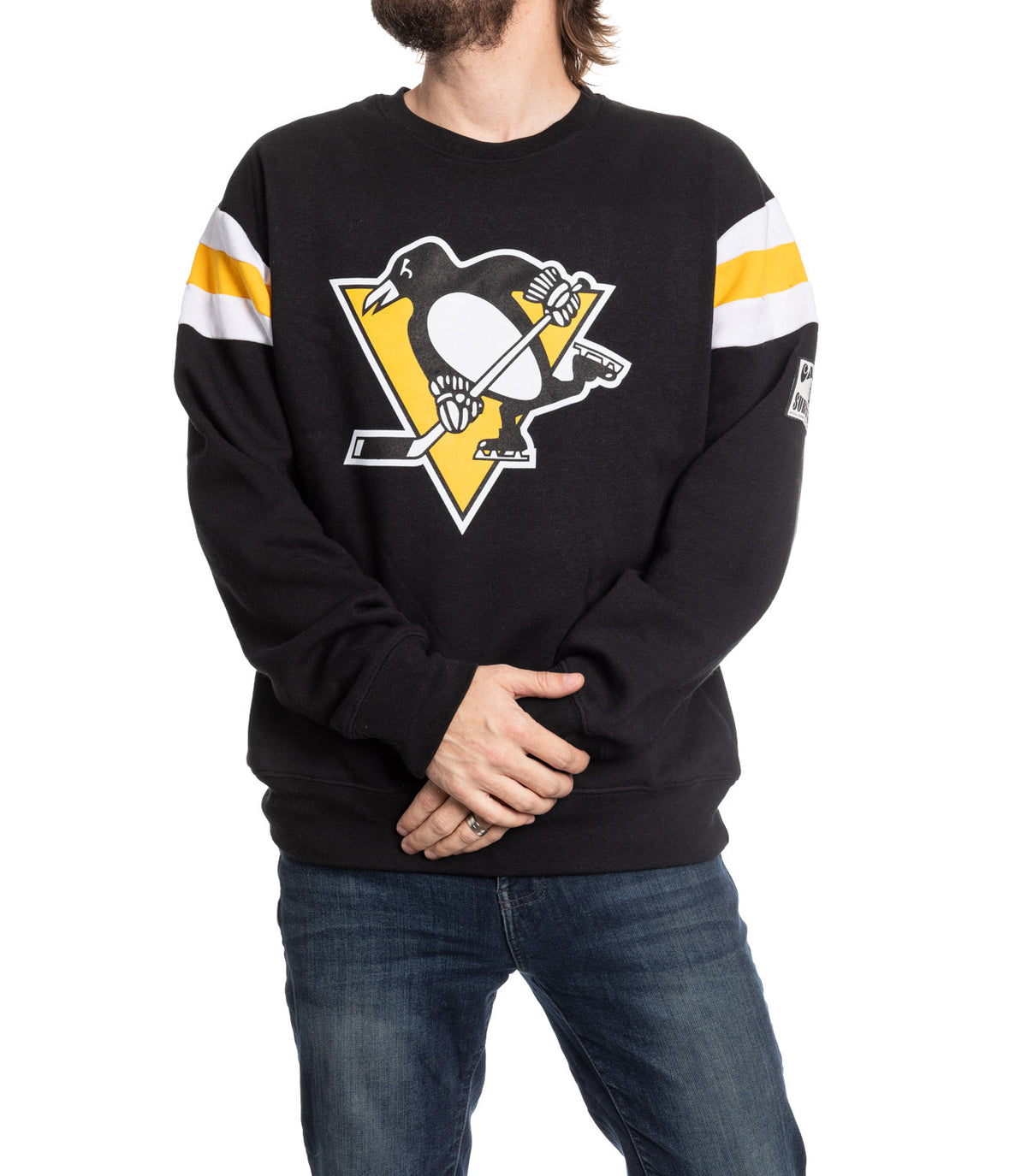 Pittsburgh Penguins Varsity Retro Style Crewneck Sweater