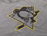 Load image into Gallery viewer, Pittsburgh Penguins NHL Men&#39;s Performance Rash Guard Base Layer Moisture-Wicking T-Shirt - Grey
