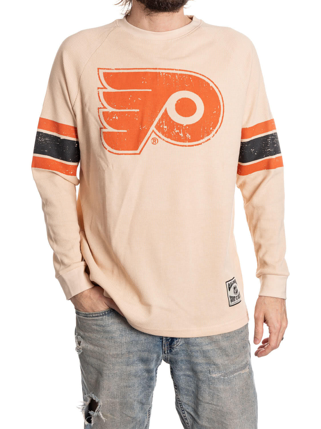 Philadelphia Flyers Long Sleeve Waffle Crewneck