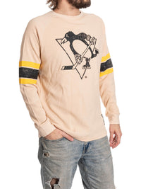 Load image into Gallery viewer, Pittsburgh Penguins Long Sleeve Waffle Crewneck
