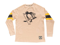 Load image into Gallery viewer, Pittsburgh Penguins Long Sleeve Waffle Crewneck

