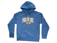 Load image into Gallery viewer, Nashville Predators Distressed Logo Unisex Blue Acid Wash Hoodie
