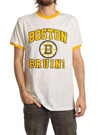Load image into Gallery viewer, Boston Bruins Ringer T-shirt
