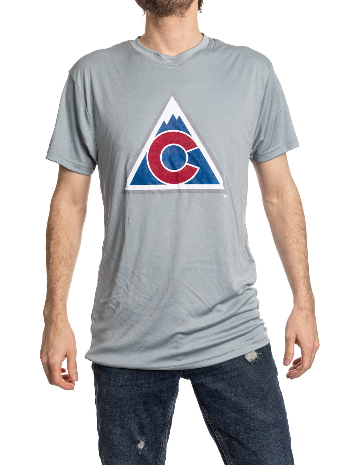 Colorado Avalanche Short Sleeve Rashguard T Shirt - Alternate Logo
