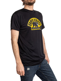 Load image into Gallery viewer, Boston Bruins Short Sleeve Rashguard T Shirt - Alternate Logo
