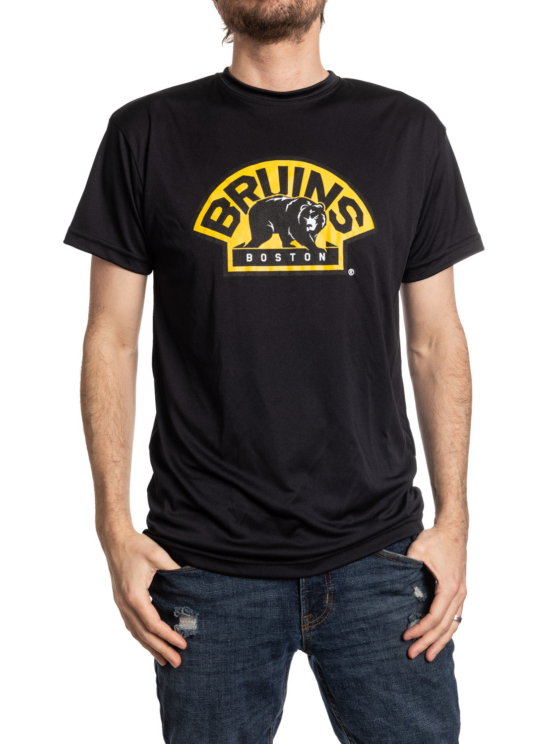Boston Bruins Short Sleeve Rashguard T Shirt - Alternate Logo