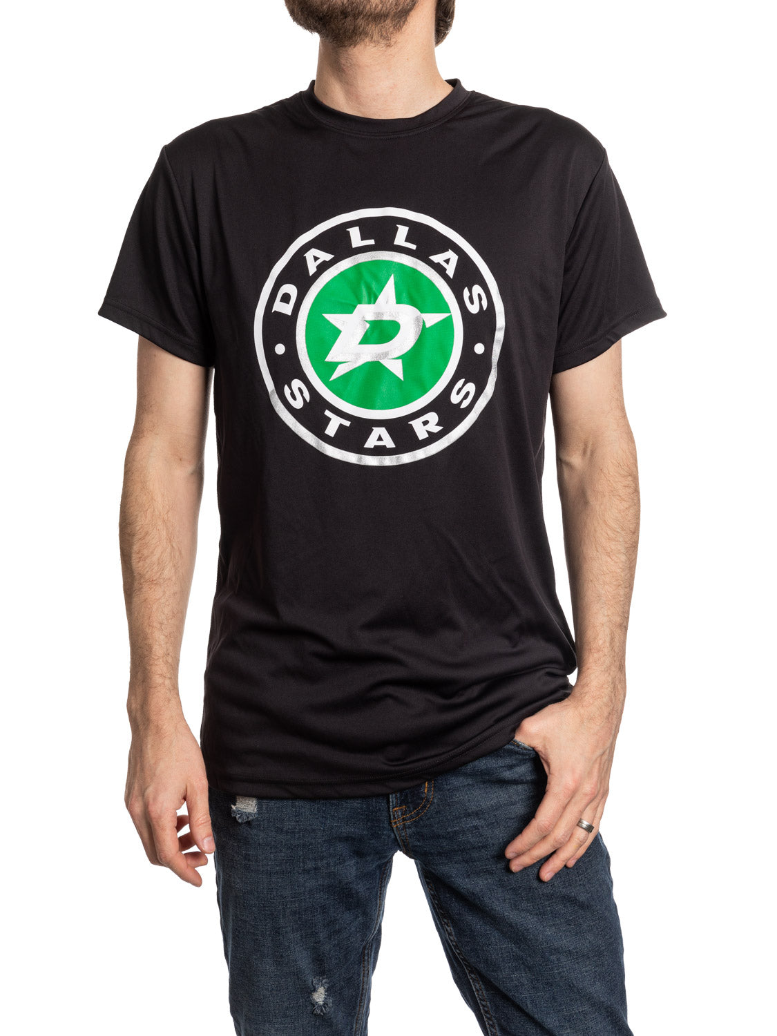 Dallas Stars Short Sleeve Rashguard T Shirt - Alternate Logo