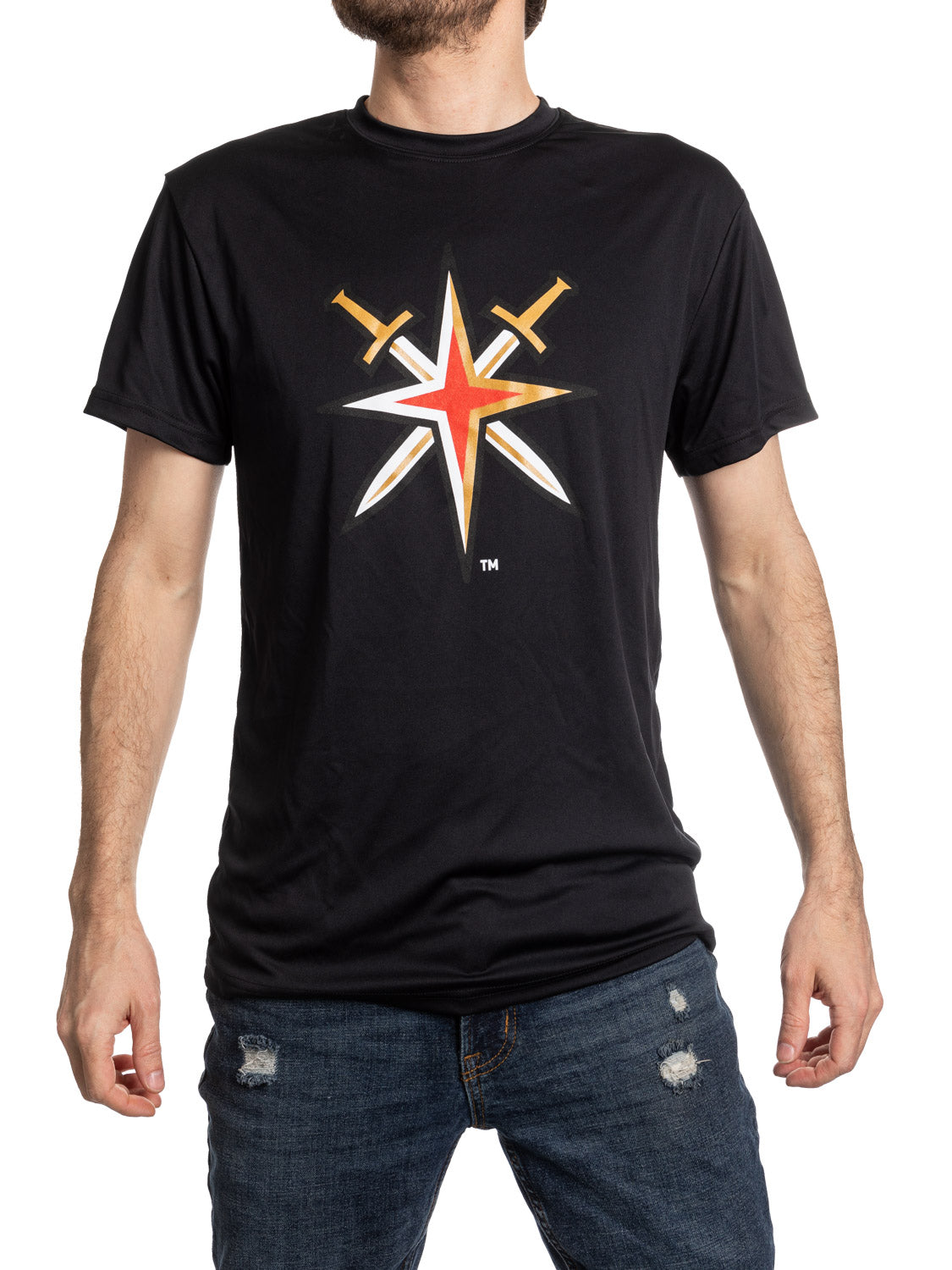 Vegas Golden Knights Short Sleeve Rashguard T Shirt - Alternate Logo