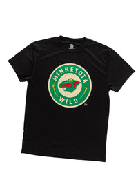 Load image into Gallery viewer, Minnesota Wild Short Sleeve Rashguard T Shirt - Alternate Logo
