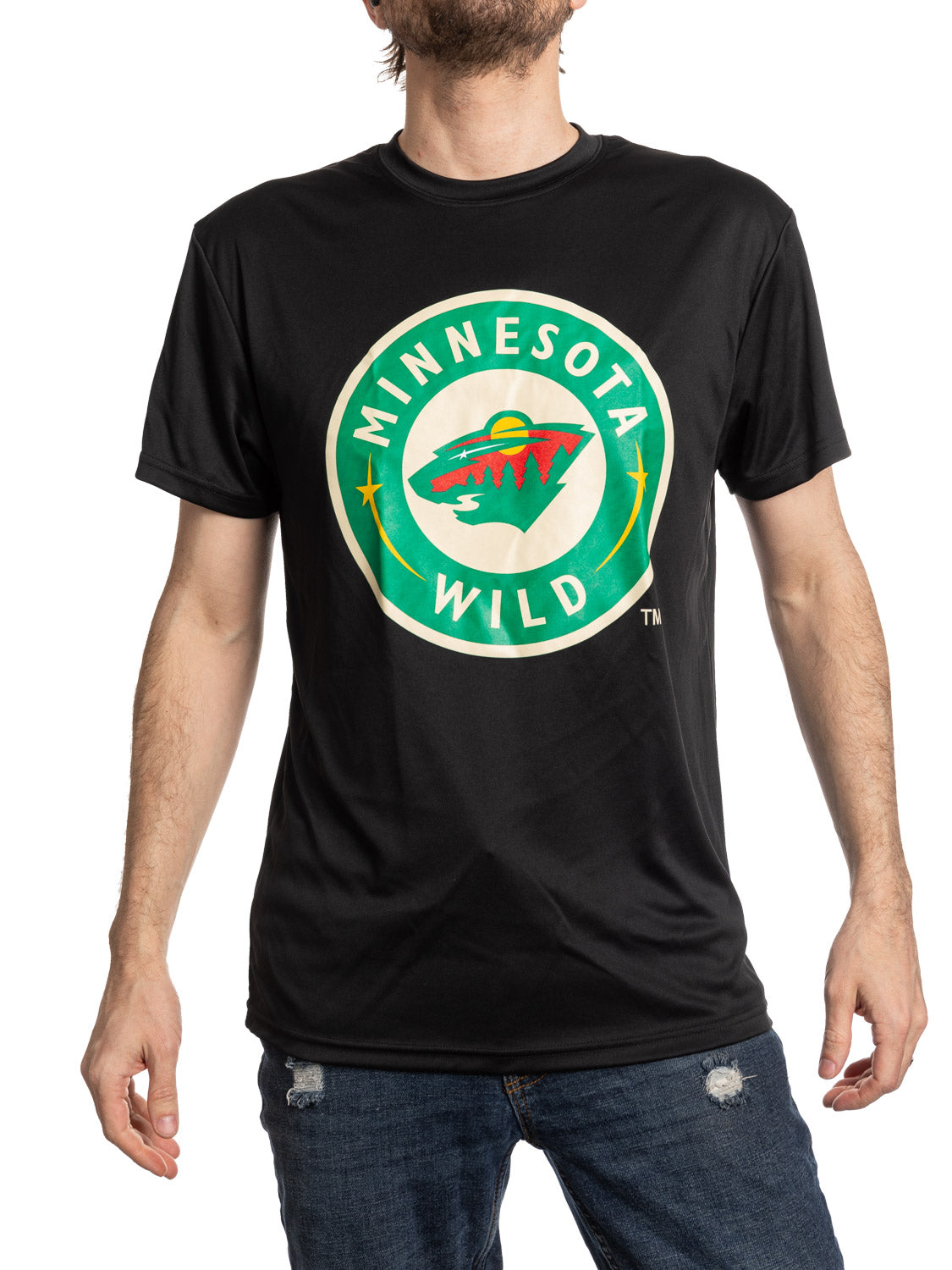 Minnesota Wild Short Sleeve Rashguard T Shirt - Alternate Logo