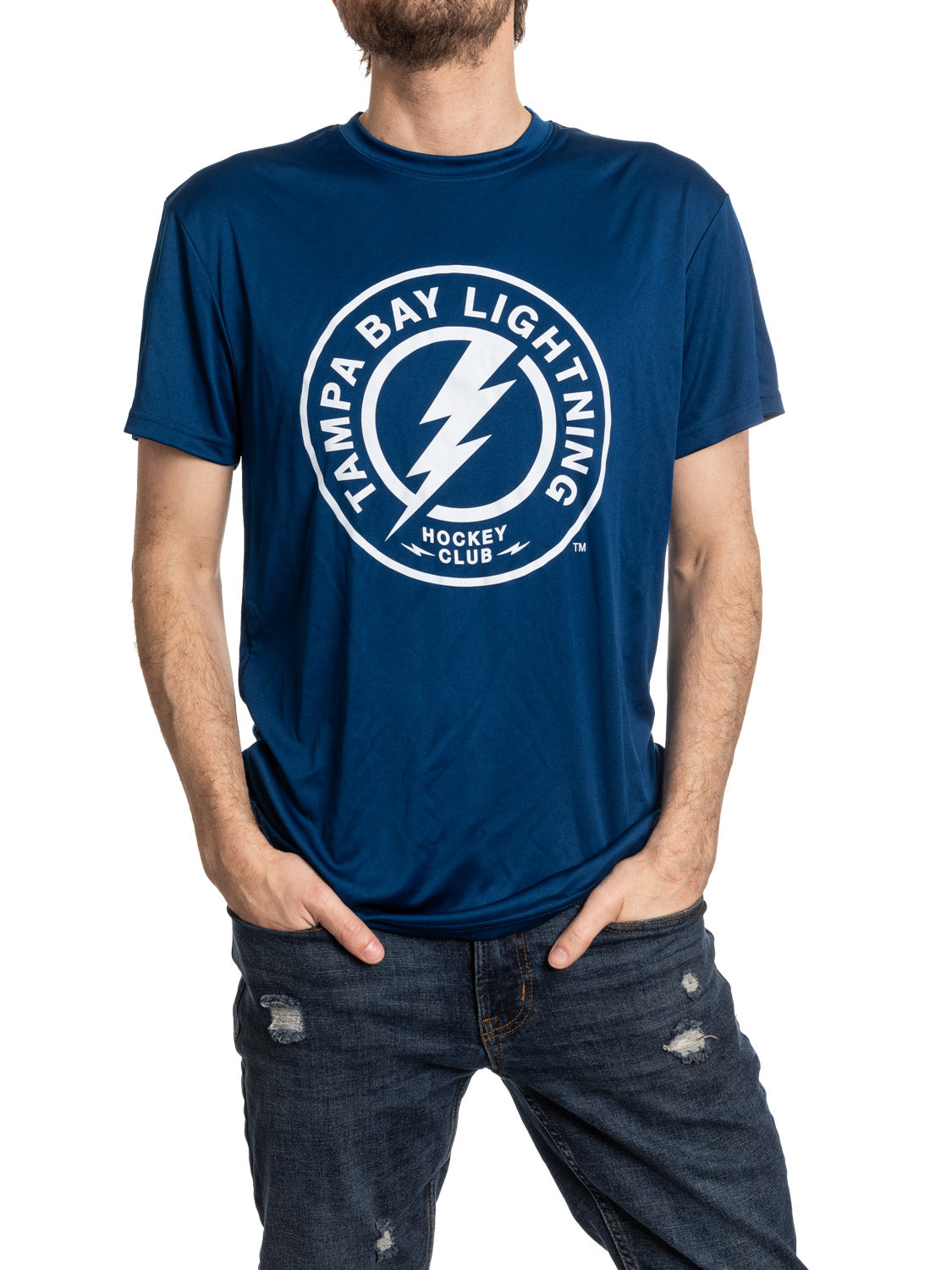 Tampa Bay Lightning Short Sleeve Rashguard T Shirt - Alternate Logo