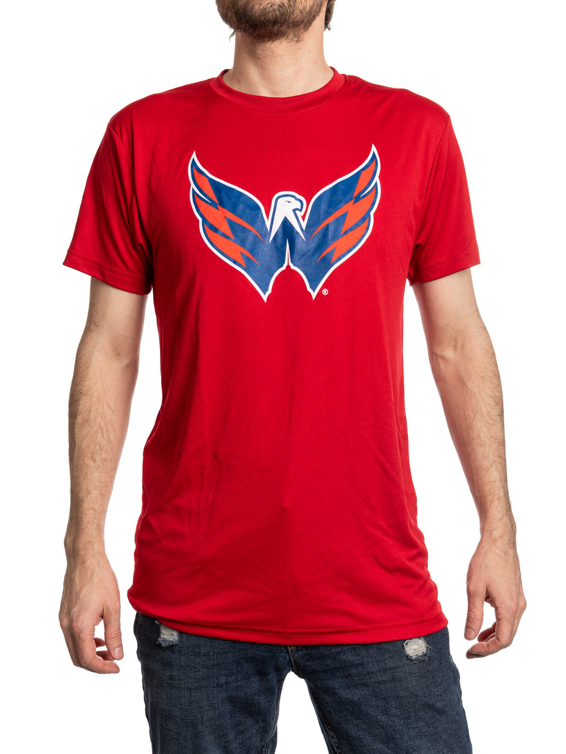 Washington Capitals Short Sleeve Rashguard T Shirt - Alternate Logo