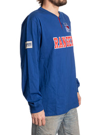 Load image into Gallery viewer, New York Rangers Long Sleeve Henley
