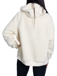 Load image into Gallery viewer, New York Rangers Ladies Sherpa Hoodie with Premium Chenille Logo
