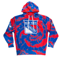 Load image into Gallery viewer, New York Rangers NHL Tie Dye Sublimation Pullover Hoodie
