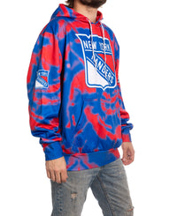 Load image into Gallery viewer, New York Rangers NHL Tie Dye Sublimation Pullover Hoodie
