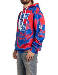Load image into Gallery viewer, New York Rangers NHL Tie Dye Sublimation Pullover Hoodie
