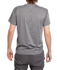 Load image into Gallery viewer, New York Rangers NHL Men&#39;s Performance Rash Guard Base Layer Moisture-Wicking T-Shirt - Grey
