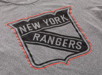 Load image into Gallery viewer, New York Rangers NHL Men&#39;s Performance Rash Guard Base Layer Moisture-Wicking T-Shirt - Grey
