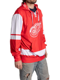 Load image into Gallery viewer, Detroit Red Wings Hockey Lace Hoodie
