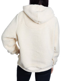 Load image into Gallery viewer, Detroit Red Wings Ladies Sherpa Hoodie with Premium Chenille Logo
