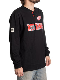 Load image into Gallery viewer, NHL Detroit Red Wings Long Sleeve Henley
