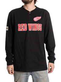 Load image into Gallery viewer, NHL Detroit Red Wings Long Sleeve Henley
