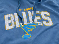 Load image into Gallery viewer, St. Louis Blues Distressed Logo Unisex Blue Acid Wash Hoodie
