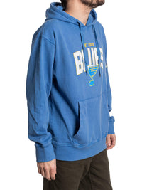 Load image into Gallery viewer, St. Louis Blues Distressed Logo Unisex Blue Acid Wash Hoodie
