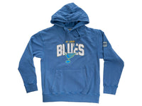 Load image into Gallery viewer, St. Louis Blues Distressed Logo Unisex Blue Acid Wash Hoodie

