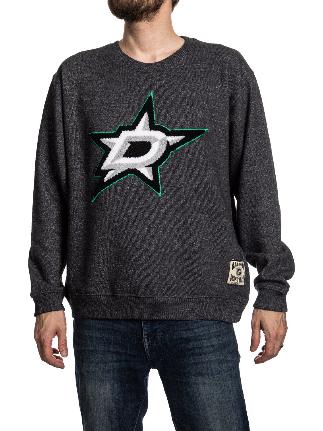 Dallas Stars NHL Unisex Cabin Crew Neck Sweater with Chenille logo