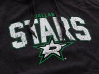 Load image into Gallery viewer, Dallas Stars Distressed Logo Unisex Black Acid Wash Hoodie

