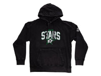 Load image into Gallery viewer, Dallas Stars Distressed Logo Unisex Black Acid Wash Hoodie
