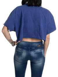 Load image into Gallery viewer, Buffalo Sabres Acid Wash Crop Top
