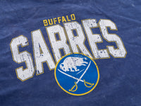 Load image into Gallery viewer, Buffalo Sabres Acid Wash Crop Top
