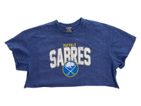 Load image into Gallery viewer, Buffalo Sabres Acid Wash Crop Top
