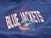 Load image into Gallery viewer, Columbus Blue Jackets Acid Wash Crop Top
