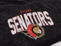 Load image into Gallery viewer, Ottawa Senators Acid Wash Crop Top
