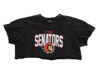 Load image into Gallery viewer, Ottawa Senators Acid Wash Crop Top
