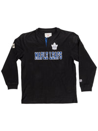 Load image into Gallery viewer, Toronto Maple Leafs Long Sleeve Henley Blackout Edition
