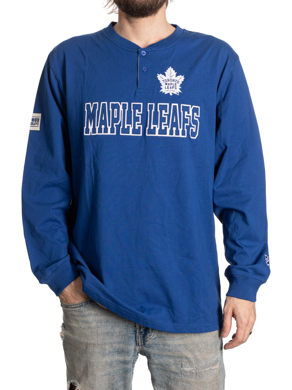 Toronto Maple Leafs Long Sleeve Henley - Presale